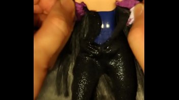 Cumming TWICE on my beautiful Silvermist (Disney) doll