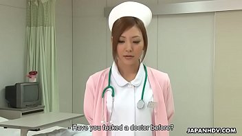 sumptuous japanese nurse gets creampied after being toughly.