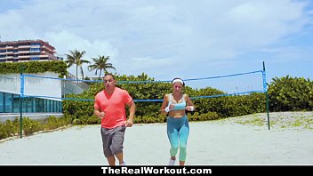 therealworkout - fat breast stunner gets ripped up.