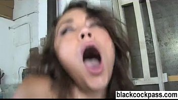 Latino babe playing with the perfect black cock