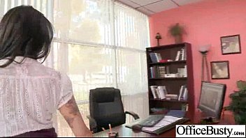 Horny Girl  With Big Juggs Banged In Office vid-22