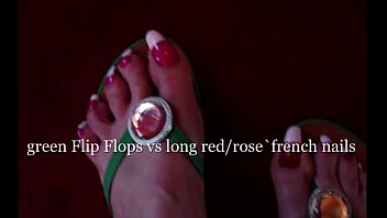 flipflops and lengthy toenails